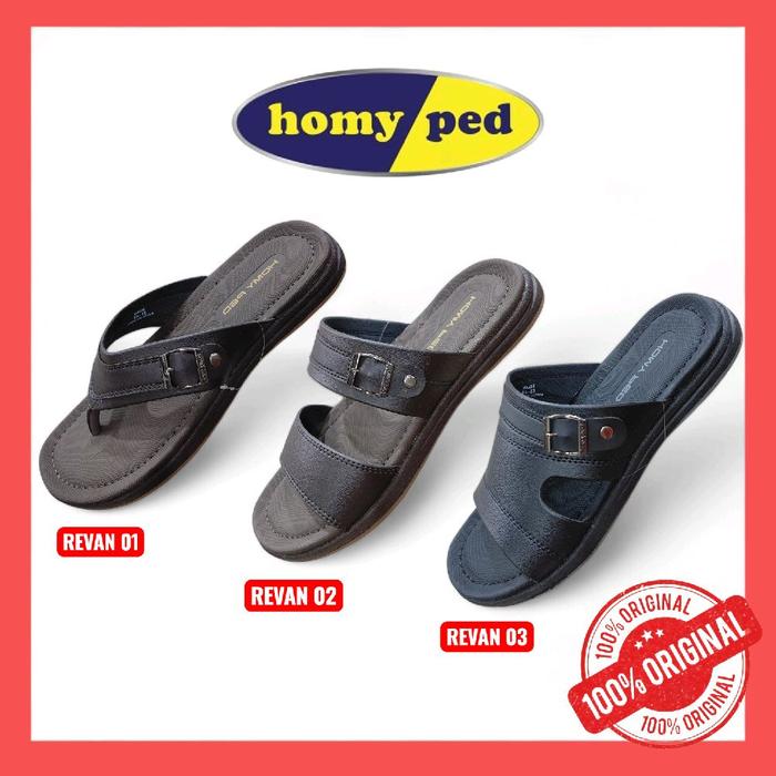 Sandal Homyped Pria Japit Slop Revan 01 Revan 02 Revan 03 original
