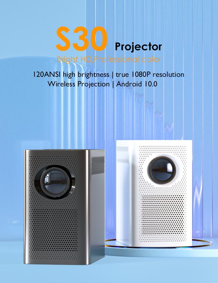 S30 Projector 1080P HD Comes With Android Smart Projector Portable