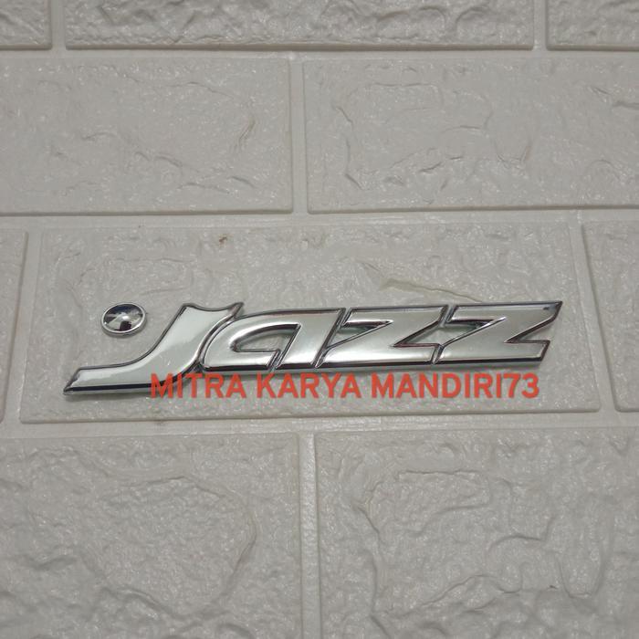 EMBLEM / TULISAN / TEMPELAN / STIKER LOGO HONDA JAZZ (TITIK SILVER)