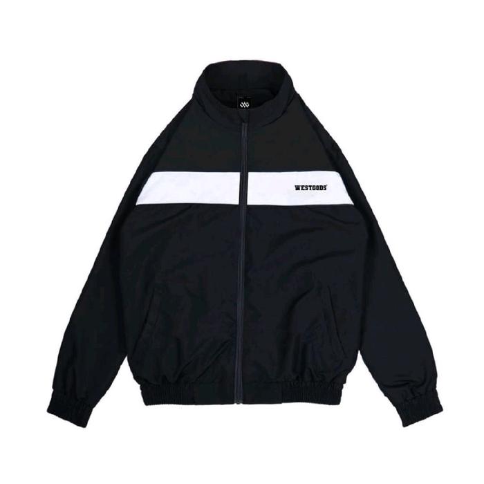 Westgods Jacket Track Running Black White