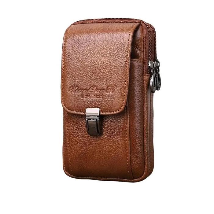 terlaris...dompet hp kulit 0258 tinggi 18cm 3 ruang dompet hp pinggang pria hpo sarung hp kulit