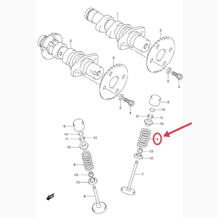 Per Klep Satria Fu Karbu Original SGP