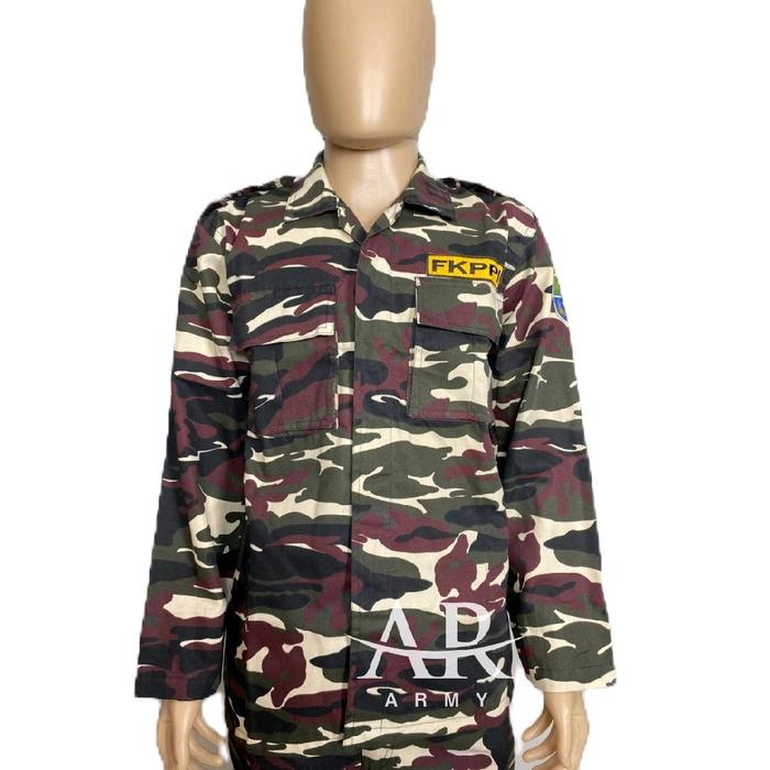 Kemeja Pdl Loreng Fkppi kb / Kemeja Pdl Generasi muda Lengan Panjang Baju Pria Kain Katun Lembut Sof