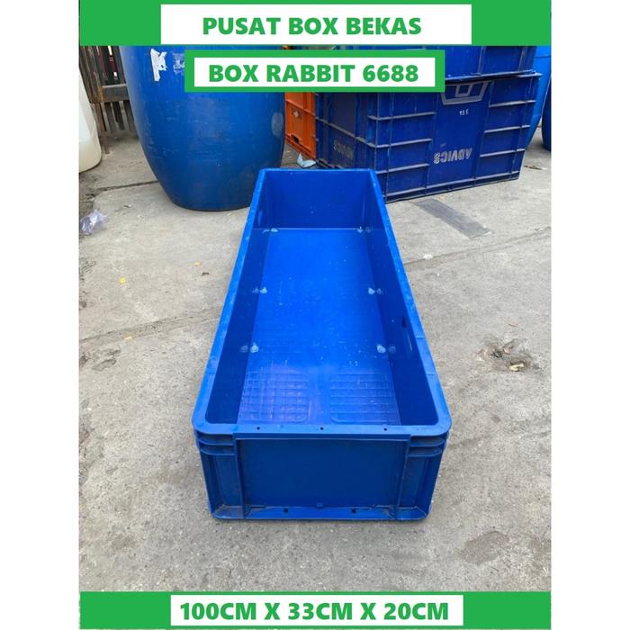 Box biru 1meter Box plastik 1meter Box container 1 meter Box Orange 1M (100*32*20)