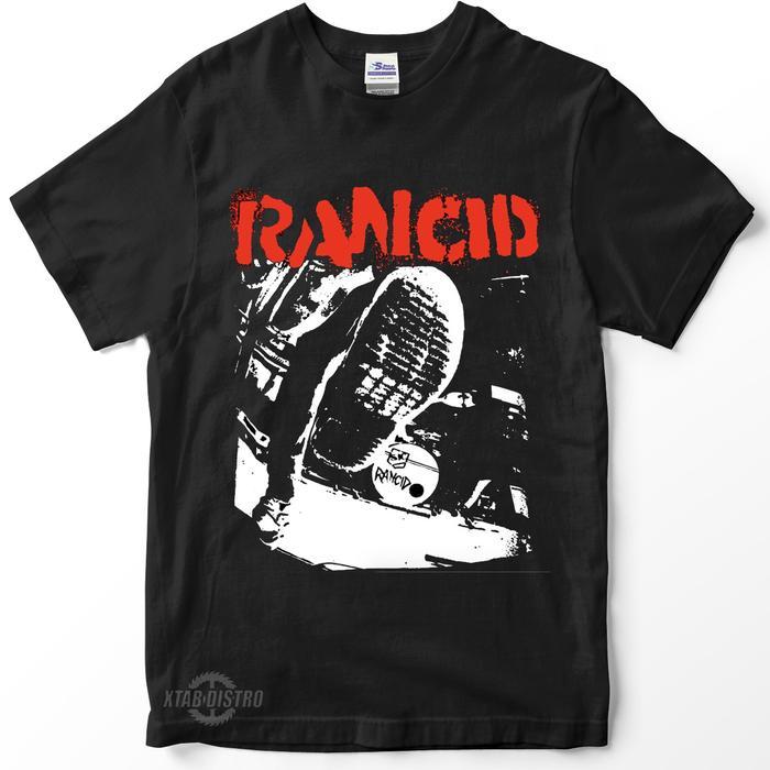 Ada kaos RANCID 3 BOOTS kaos band punk rancid Sonic youth bad religion