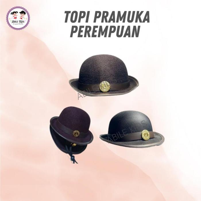 Topi boni untuk perempuan-model terbaru-topi pramuka