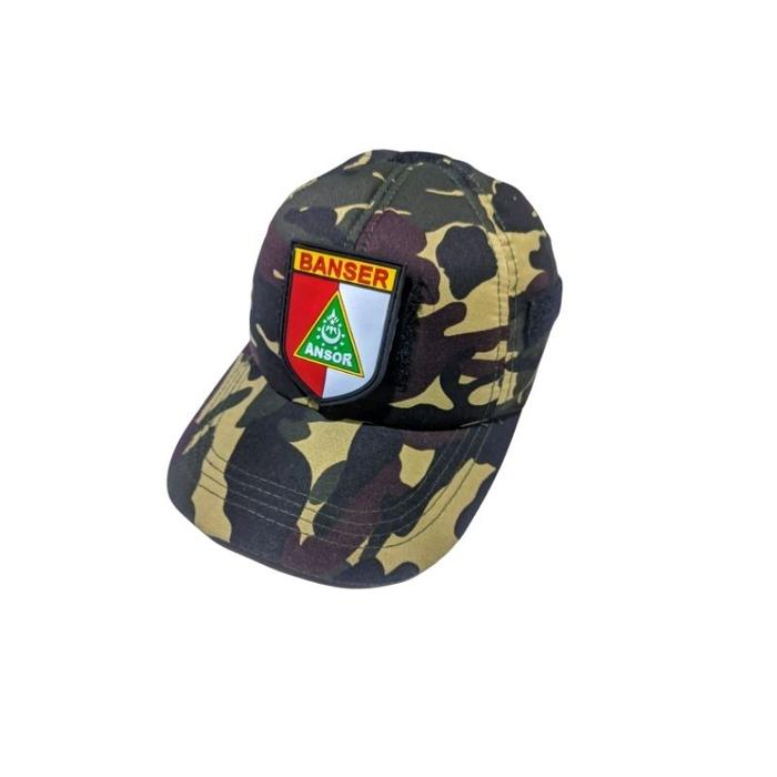 Topi Tactical Velcro Plus Patch Ansor Loreng Banser