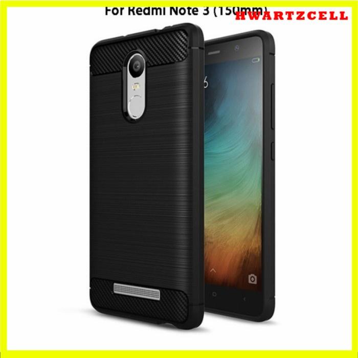 Softcase Silicone Black carbon Xiaomi Redmi note 3 / 3pro by Ipaky