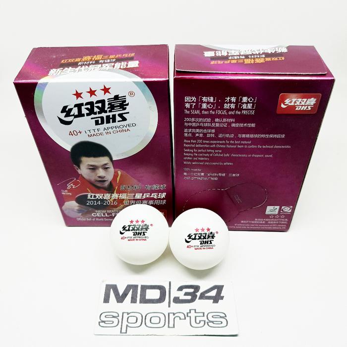 BOLA DHS 40+ *3 2014-2016 - bola pingpong murah