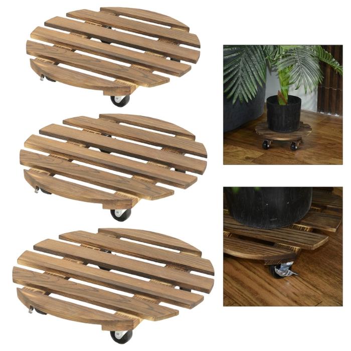 Plant Stand with Plant Stand Rolling Planter Stand with Swiveling Caster for Indoor Outdoor Plant St