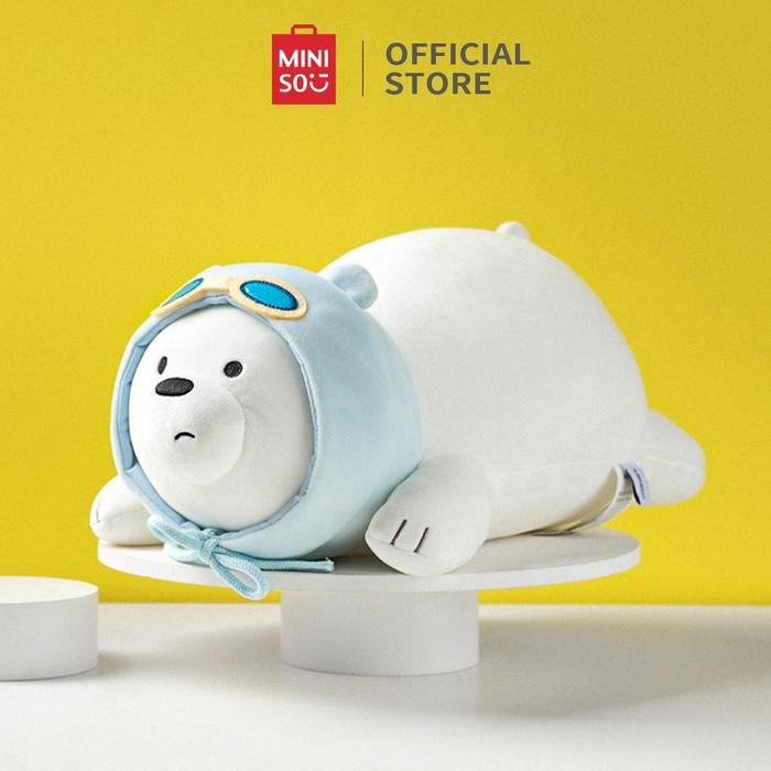 PREMIUM (READY) terjamin MINISO Boneka We Bare Bears Mainan Beruang Boneka Bantal Lucu Berbaring Bon