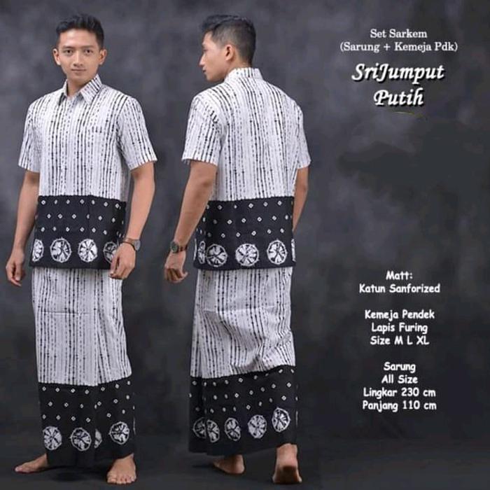 (PO 1-2 H ) Set Koko Sarkem Baju Muslim Pria-Sarko Moderen Model Kekinian