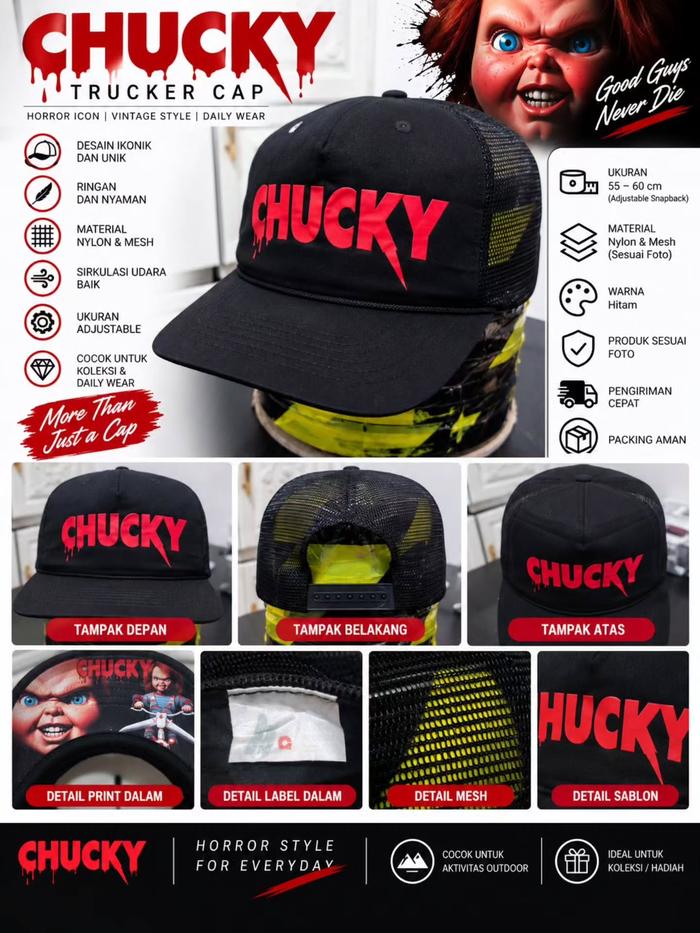 ​Chucky Trucker Cap (Black)