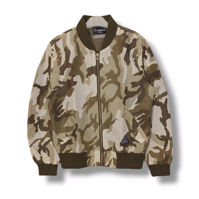 FIBBER 41 Bomber Jacket Camo Size tag M (P62xL54/LD108)