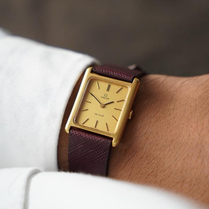 Jam tangan omega deville tank