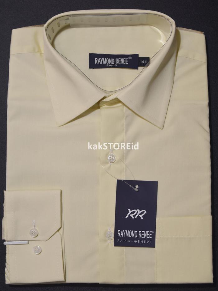 Kemeja Pria Formal RAYMOND RENEE Lengan Panjang Putih Gading Regular KRR 36