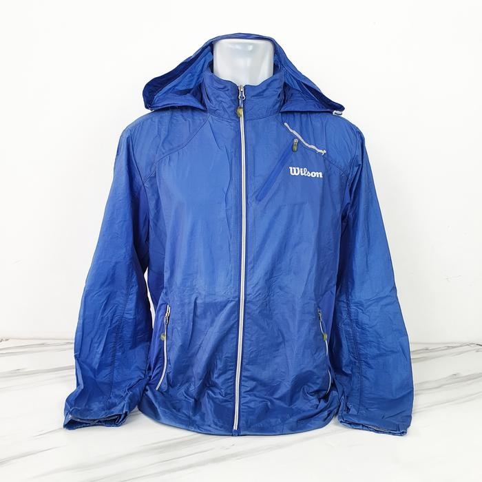 Jaket Track Olahraga WILSON - Size L sd XL - Lebar Dada 58 cm - Original 100% - Scd