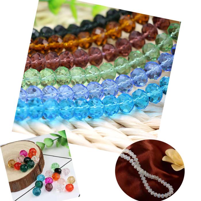 4mm 6mm 8mm10mm Rondelle Crystal Beads Faceted Glass Beads Loose