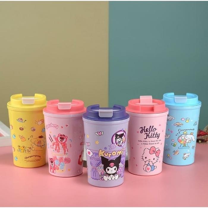 Termos Kopi Travel Mug Anti Tumpah / Mug Kopi Karakter Sanrio Tahan Panas Dan Dingin / IMZ96
