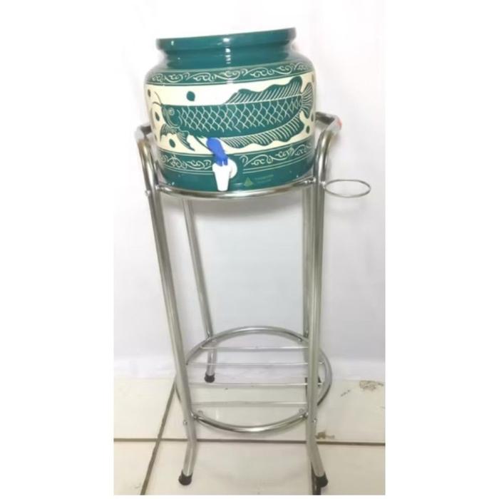 READY Kaki Guci Stainless / Meja Guci / Rak Meja Guci Galon Air
