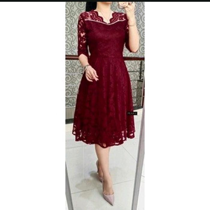 Gaun/Dress Semi Prancis Diomon