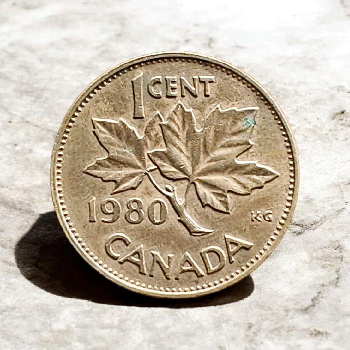Koin asing 1 cent Canada 1980