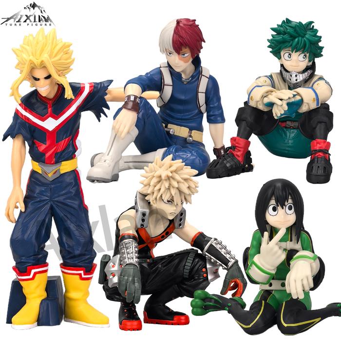 18CM My Hero Academia Anime Figure All Might Bakugou Katsuki Todoroki Shoto Asui Tsuyu PVC Action Fi