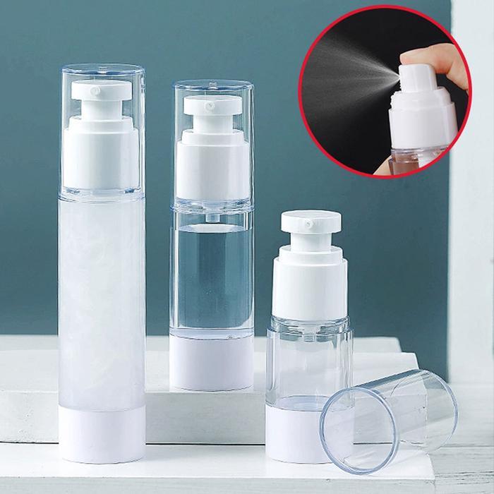 Botol Airless Spray 15ml 30ml 50ml Refill Tanpa Selang / Botol Spray
