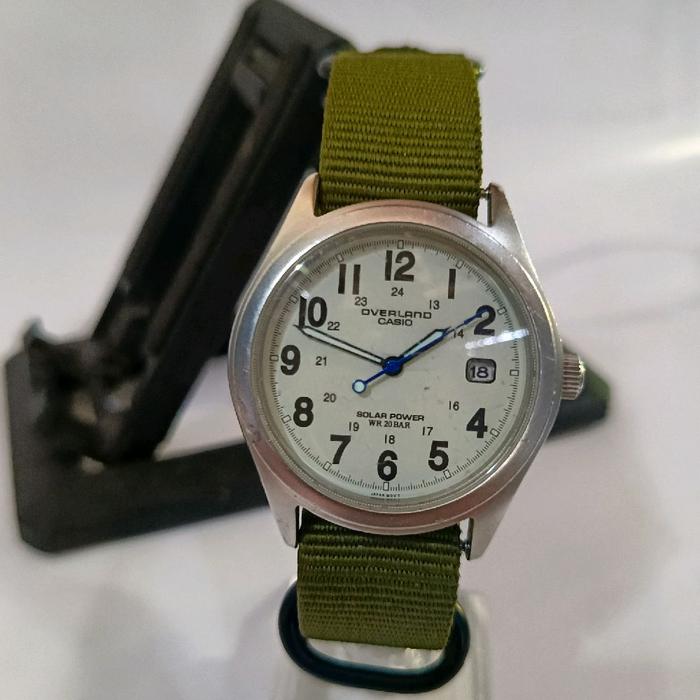 ja845 Jam tangan CASIO OVERLAND OV-100 Solar power