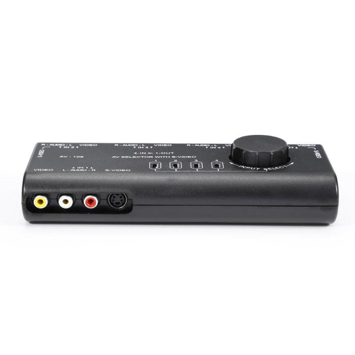 ل TV DVD VCD TV 4 في 1 خارج AV RCA التبديل صندوق AV الصوت والفيديو