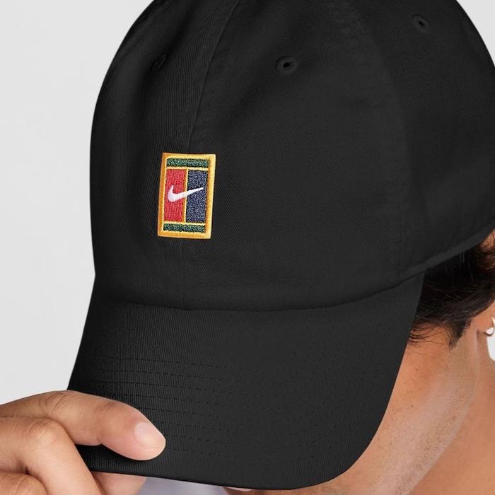 Nike Court NikeCourt Tennis Club Hat - Black Topi Tenis Padel