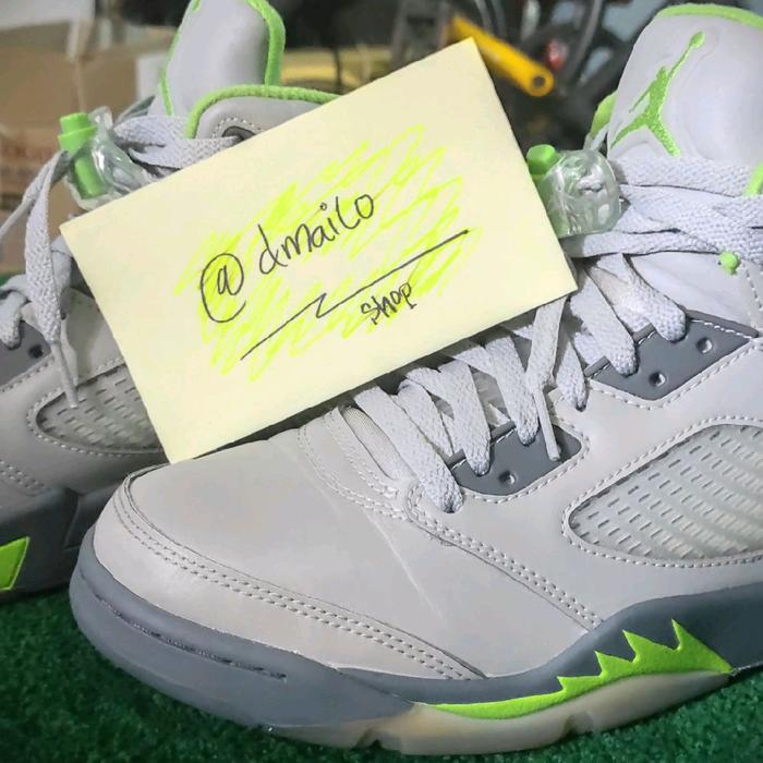 Nike Air Jordan 5 Retro "Green Bean" Sepatu Basket Pria