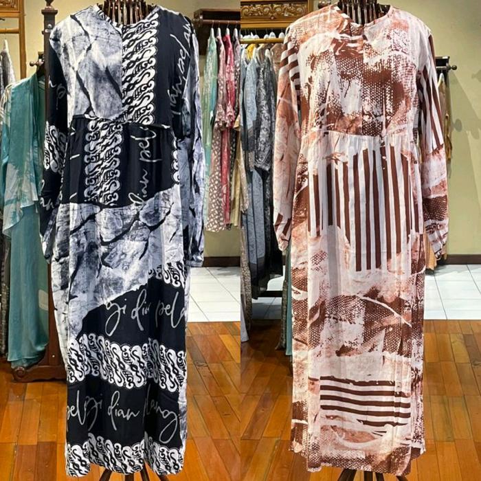 Asyura Square Rayon Busui by Dian Pelangi ORIGINAL Busana Daily Muslim Baju Maxi Home Dress Gamis Ab