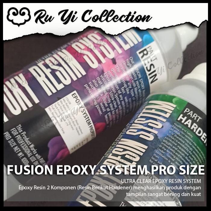 FUSION EPOXY ULTRA CLEAR 1,5KG / RESIN EPOXY FAST CURE BENING KERAS CARBON JORAN MEJA RESIN