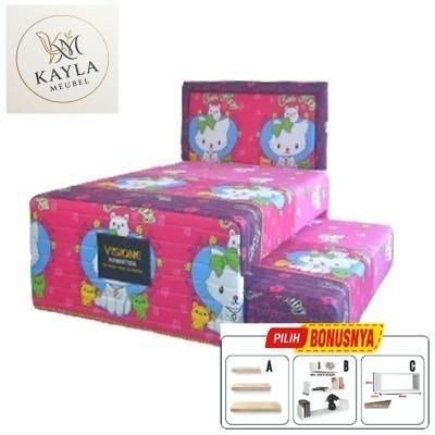 Bed sorong anak two in one manhattan kasur anak springbed sorong 2 in 1 bed sorong KUNINGAN CIREBON