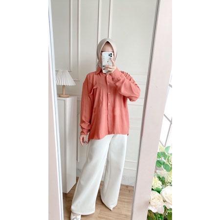 ed-76 We69 DIANA TOP BLOUSE // DOLVA KEMEJA CRINCLE POCKET WANITA Original Hemat