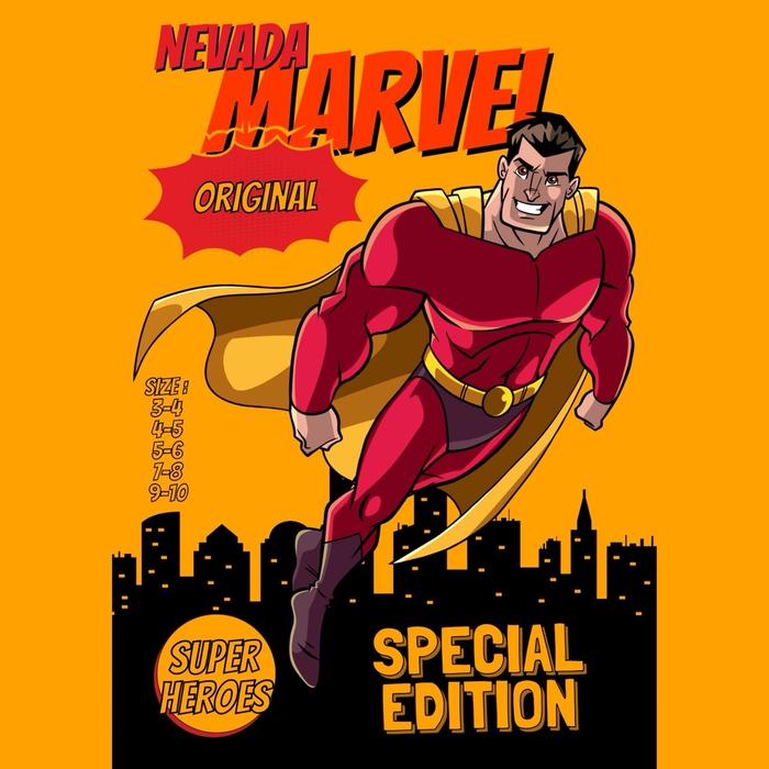 BAJU ANAK NEVADA X MARVEL (SIZE KECIL)