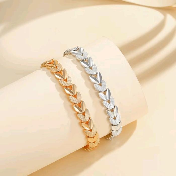 Gelang Daun Remaja Dewasa Model Terbaru Mirip Emas Asli