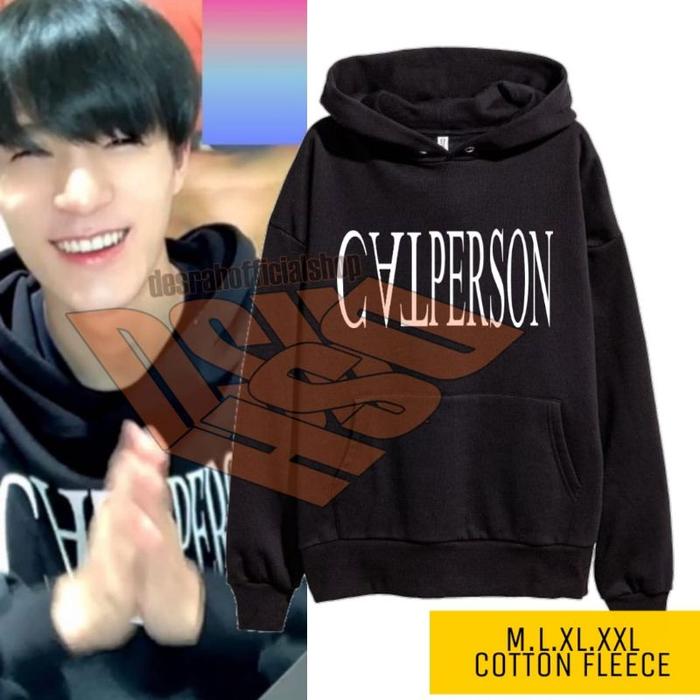HOODIE Korean jeno & Mark nct ( HANYA) CAT PERSON