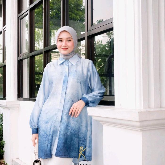 Tunik Atasan Vilona Bahan Mimosa Silk by Kayana Diary Premium - Tersedia 5 Warna