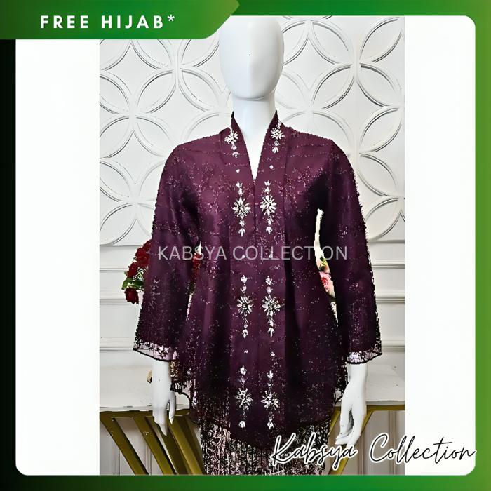 Instant COD - Kebaya Kutubaru Kartini / Kebaya Kurung Melayu Bahan Brokat / Kebaya Payet / Kebaya Mo