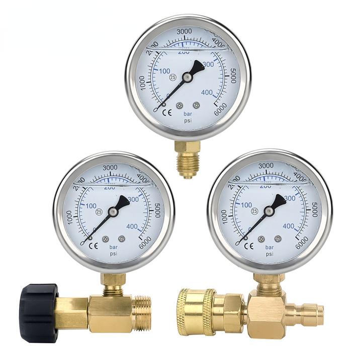 High Pressure Washer Pressure Gauge High Pressure Pump Gauge with