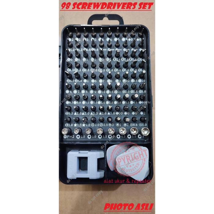 Obeng Set 115 in 1 Obeng Service Komputer Laptop Hp Service