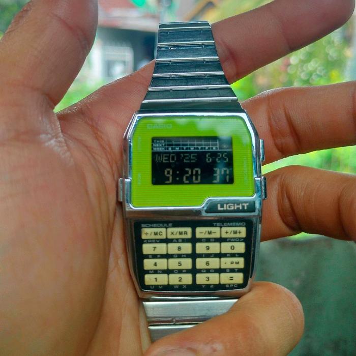 Rare item!! Casio dbc 1500 green jdm