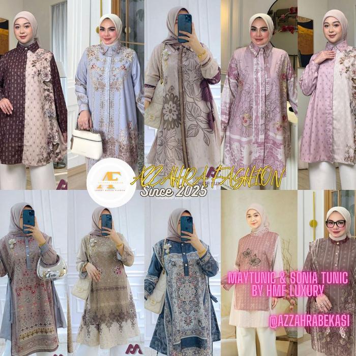 Mayra Tunic & Sonia Tunic Luxury // Atasan Tunik Best Seller Terbaru Best Seller Premium