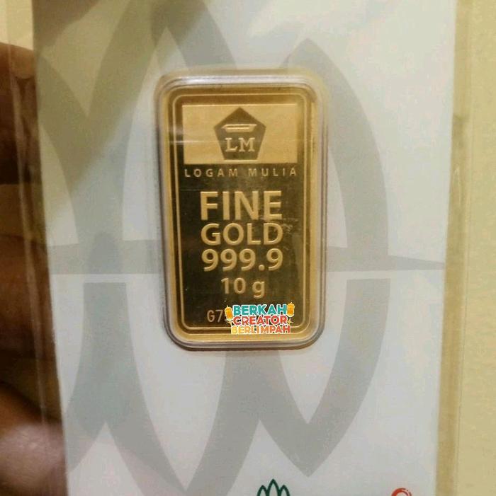Emas Batangan 10 Gram — Resmi & Bersertifikat