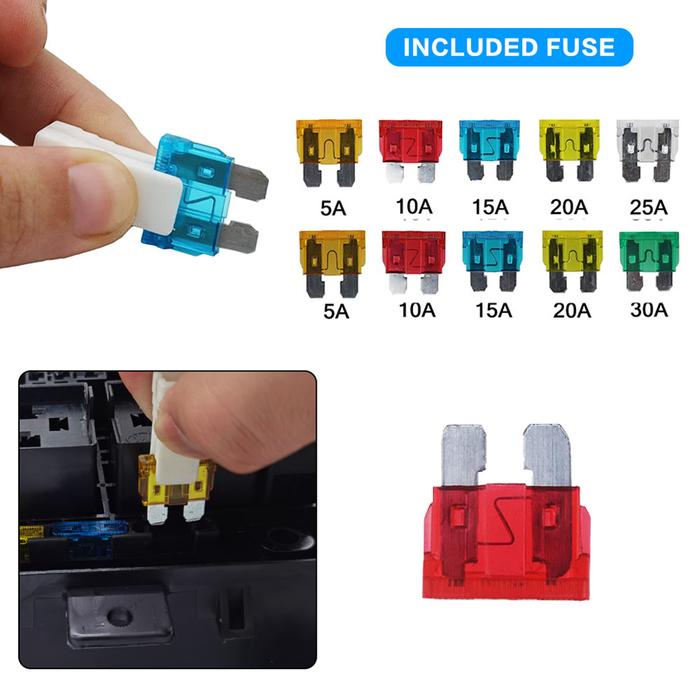 Universal Fuse Relay Holder Plastic 21 Way Fuse Holder Relay Box Easy