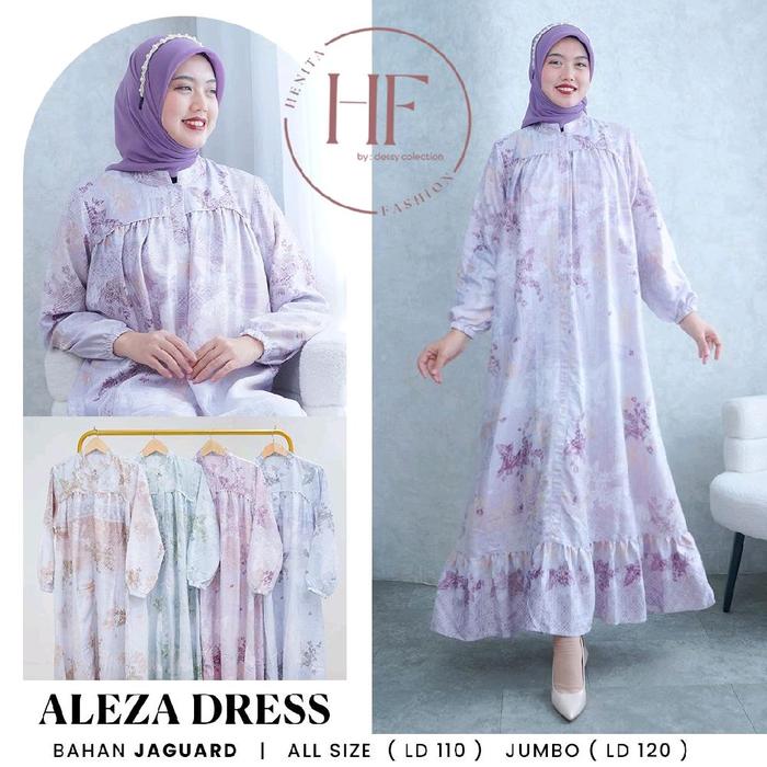 Aleza dress Gamis muslim dewasa
