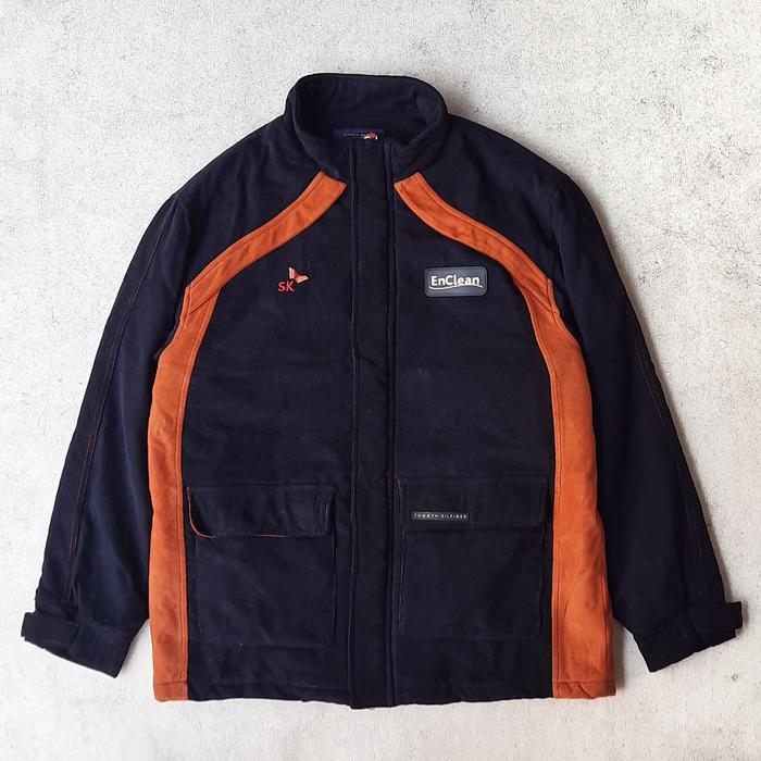 Tommy Hilfiger Jacket Puffer Corduroy  jaket tebal musim dingin Size XL