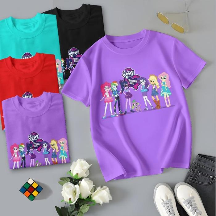 Fashion - Kaos Anak Perempuan My Little Pony Equestria Girls Series Free Nama